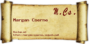 Margan Cserne névjegykártya